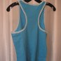 Disney Tinker Bell Junior Size Sleepwear Blue/White Tank Top 100% Cotton Sz L