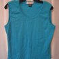 K I K I T Junior Size Turquoise Tank Top Shirt Sz XL 60%Cotton/40%Nylon PreOwned