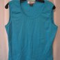 K I K I T Junior Size Turquoise Tank Top Shirt Sz XL 60%Cotton/40%Nylon PreOwned