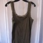 H&M Basic Junior Size Olive Green Lace Straps Sleeveless Tank Top Sz XL PreOwned