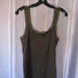 H&M Basic Junior Size Olive Green Lace Straps Sleeveless Tank Top Sz XL PreOwned