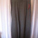 Merona Women's Charcoal Heather Grey Maxi Elastic Waist Skirt Sz L NWWT