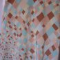 Express Junior Size Spaghetti Strap Aqua/Tan/Brown Checked Sundress Sz 9/10 NWNT