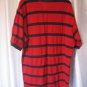 Nautica Men's Red/Navy Striped Casual Short Sleeve Shirt 100%Cotton Sz XL PreOwn