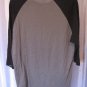 Vans Off the Wall Here After You're Gone Grey T Shirt w/Black Sleeves Sz M
