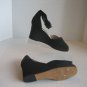 Anne Klein II Women's Black Fabric Open Toe Ankle Strap Shoe Sz 7 1/2 Pre-Owned