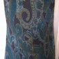Studio I Women's Junior Size Multi Blue Sleeveless Dress Sz 8 NNT 100% Polyester
