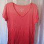 Faded Glory Junior Size Shaded Peach Short Sleeve Shirt/Top Sz XL (16-18) NWNT
