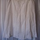 Vintage Carlota's Mexican Shop Women's 100% Cotton White Eyelet Skirt Sz L