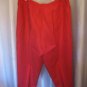 Dress Barn Women's 100% Linen Dark Pink Razzberry Long Pants Sz XL Pre-Owned