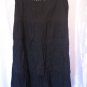 Over Drive Black 100% Cotton Junior's Silver Stitched/Sequin BoHo Skirt Sz L New