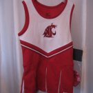 Nike Washington State Maroon/White 2 Piece Girl's Cheerleading Outfit Sz 4T NWWT