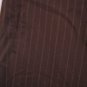 Larry Levine Stretch Women's Brown Pinstripe Cropped Capri Pants Sz 12 Pre-Owned