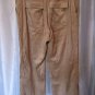 Calispia Women's Tan Faux Suede Elastic Drawstring Waist Pants Sz L Pre-Owned