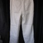 Merona Ivory Junior Size Dress Pants/Trouser Sz 10 Pre-Owned 55%Linen/45%Cotton