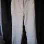 Merona Ivory Junior Size Dress Pants/Trouser Sz 10 Pre-Owned 55%Linen/45%Cotton