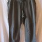 H & M Junior Size Olive Green Drawstring/Elastic Waist Capri/Cropped Pants Sz L