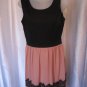 Sweet Storm Junior Size Black & Peach Sleeveless Lace Dress Sz L New No Tags