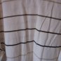 Merona Men's Cream/Tan/Brown Striped Collared Short Sleeve Shirt Sz XL Pre-Owned