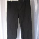 R Q T Junior Size Black Capri/Cropped Pants 97% Cotton/3%Spandex Sz 14 Pre-Owned