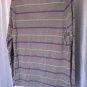 Massimo Casual Tee Blue/Grey/Purple Striped Long Sleeve Shirt Sz XL Pre-Owned