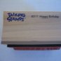 All Night Media Talking Stamps Happy Birthday 6011T Rubber Stamp Made in USA NW