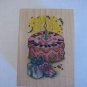 All Night Media Talking Stamps Happy Birthday 6011T Rubber Stamp Made in USA NW