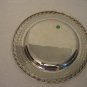 Vintage Silver Plated Decorative Dessert Plate 10 in. Round x 1/2 in.D Pre-Owned