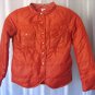 Gingham By Sovereign Code Girl's Orange Animal Print Puffy Jacket Sz XS NWWT