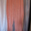 Kenji Peach Junior's Elastic Waist Long Pants Sz XL Pre-Owned 100% Polyester