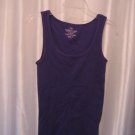 Faded Glory Junior Size Purple Tank Top Shirt Cotton Sz L (12-14) Pre-Owned