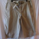 White Stag Women's Tan Capri/Cropped Pants 98% Cotton/2% Spandex Sz 14 NWNT