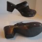 Rockport AdiPrene By Adidas Women's Brown Suede Buckle Slip On Mule Shoes Sz 6.5