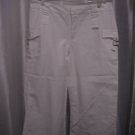Mossimo Juniors White Capri/Cropped Pants 78%Cotton/22%Polyester SZ 12 Pre-Owned