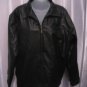 Whispering Smith Men's Black Faux Leather Zipper Front Jacket Sz M Pre-Owned
