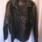 Whispering Smith Men's Black Faux Leather Zipper Front Jacket Sz M Pre-Owned