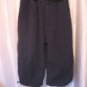 Mossimo Navy Blue Capri's Cropped Pants 100% Polyester Sz L 11/13 Pre-Owned