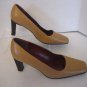 Lauren Ralph Lauren ALW11801 Women's Tan Leather Pumps Shoes Sz 8 1/2 Pre-Owned