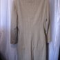 Larry Levine Women's Tan/Cream Lined Long Blazer/Coat Sz 12 Pre-Owned