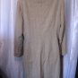 Larry Levine Women's Tan/Cream Lined Long Blazer/Coat Sz 12 Pre-Owned