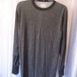 Merona Men's Dark Grey Long Sleeve Pullover Shirt Sz L Pre-Owned