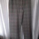 Mossimo Stretch Junior Size Black & Red Plaid Long Dress Pants Sz 10 Pre-Owned