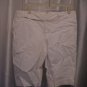 Mossimo Stretch Junior Size White Bermuda Shorts 55% Linen Sz 14 Pre-Owned