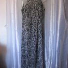 Cassee's Black & White Animal Print Sleeveless Long Dress Junior Size NWT Size S