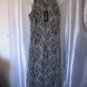Cassee's Black & White Animal Print Sleeveless Long Dress Junior Size NWT Size S