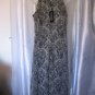 Cassee's Black & White Animal Print Sleeveless Long Dress Junior Size NWT Size S