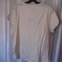 Faded Glory Junior Size Oatmeal V Neck Short Sleeve Shirt Sz XL16-18 Pre-Owned
