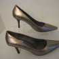 Calvin Klein Dolly Women's Bronze Leather Classic Pump Shoes  Sz 7 1/2 Pre-Owned