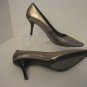 Calvin Klein Dolly Women's Bronze Leather Classic Pump Shoes  Sz 7 1/2 Pre-Owned