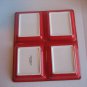 Ambiance Collections 4 Sided Card Ceramic Serving Platter 15 in.L x 13 in.W New
